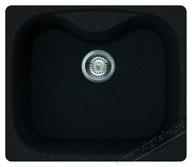 Elleci LGF20054 Fox 200 G54 Nero Pietra granitek mosogatótálca Konyhai termékek - Konyhabútor - 358972