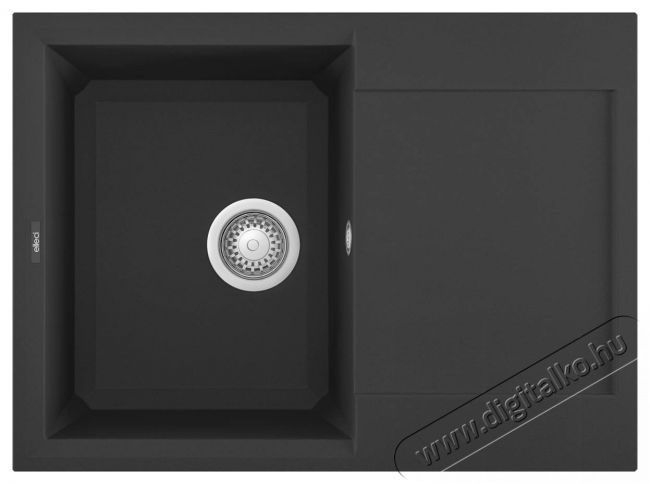 Elleci LGY13540 Easy 135 G40 Nero Granitek mosogatótálca Konyhai termékek - Mosogató - Mosogatótálca - 358739