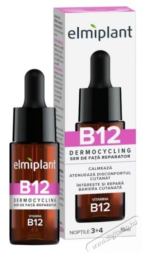 Elmiplant DERMOCYCLING arcjav&iacute;t&oacute; sz&eacute;rum, B12-vitaminnal, hialuronsavval &eacute;s E-vitaminnal, 15 ml Sz&eacute;ps&eacute;g&aacute;pol&aacute;s / Eg&eacute;szs&eacute;g - Arc / bőr &aacute;pol&aacute;s - Kieg&eacute;sz&iacute;tő - 536466