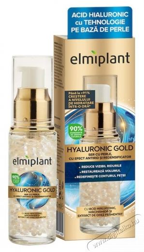 Elmiplant Hyaluronic Gold arcsz&eacute;rum, Női, 30 ml Sz&eacute;ps&eacute;g&aacute;pol&aacute;s / Eg&eacute;szs&eacute;g - Arc / bőr &aacute;pol&aacute;s - Kieg&eacute;sz&iacute;tő - 536459