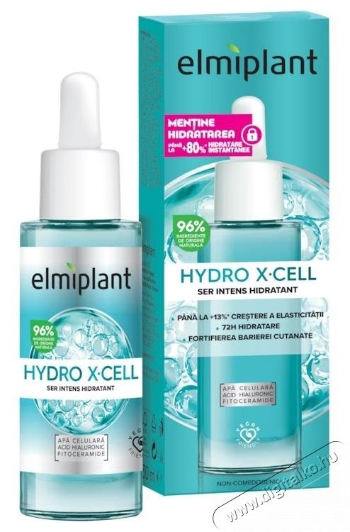 Elmiplant Hydro X-Cell, Intenz&iacute;v &eacute;s hidrat&aacute;l&oacute; sz&eacute;rum, 30ml Sz&eacute;ps&eacute;g&aacute;pol&aacute;s / Eg&eacute;szs&eacute;g - Arc / bőr &aacute;pol&aacute;s - Kieg&eacute;sz&iacute;tő - 536464