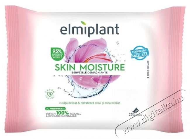 Elmiplant Skin Moisture 25+ sminklemos&oacute; kendők sz&aacute;raz &eacute;s &eacute;rz&eacute;keny arcbőrre, 25 darab Sz&eacute;ps&eacute;g&aacute;pol&aacute;s / Eg&eacute;szs&eacute;g - Arc / bőr &aacute;pol&aacute;s - Kieg&eacute;sz&iacute;tő - 536465