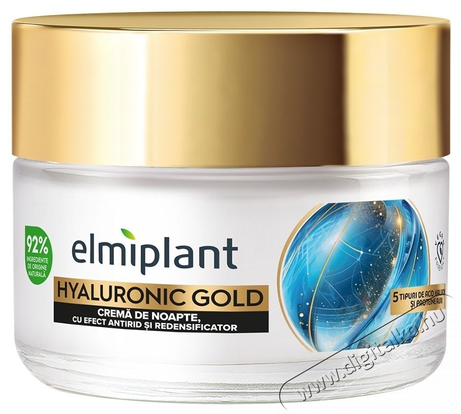 Elmiplant Hyaluronic Gold &eacute;jjeli arckr&eacute;m, Nőknek, 50 ml Sz&eacute;ps&eacute;g&aacute;pol&aacute;s / Eg&eacute;szs&eacute;g - Arc / bőr &aacute;pol&aacute;s - Kieg&eacute;sz&iacute;tő - 536468