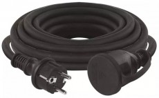 Emos P01805 hosszabbító gumikábellel 3x1,5mm2 5M - fekete Háztartás / Otthon / Kültér - Világítás / elektromosság - Hálózati elosztó / hosszabbító / adapter - 369319