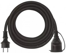 Emos P01805 hosszabbító gumikábellel 3x1,5mm2 5M - fekete Háztartás / Otthon / Kültér - Világítás / elektromosság - Hálózati elosztó / hosszabbító / adapter - 369319