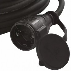 Emos P01805 hosszabbító gumikábellel 3x1,5mm2 5M - fekete Háztartás / Otthon / Kültér - Világítás / elektromosság - Hálózati elosztó / hosszabbító / adapter - 369319