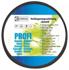 Emos P01805 hosszabbító gumikábellel 3x1,5mm2 5M - fekete Háztartás / Otthon / Kültér - Világítás / elektromosság - Hálózati elosztó / hosszabbító / adapter - 369319