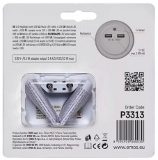 Emos P3313 LED USB-s éjjeli fény Háztartás / Otthon / Kültér - Világítás / elektromosság - Éjszakai irányfény - 369357