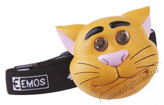 Emos P3523 gyerek fejlámpa - macska Háztartás / Otthon / Kültér - Világítás / elektromosság - Fejlámpa - 337048