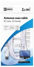 Emos SD3002 2,5m Tv antenna kábel Tv kiegészítők - Kábel / csatlakozó - Koax antenna kábel - 369379