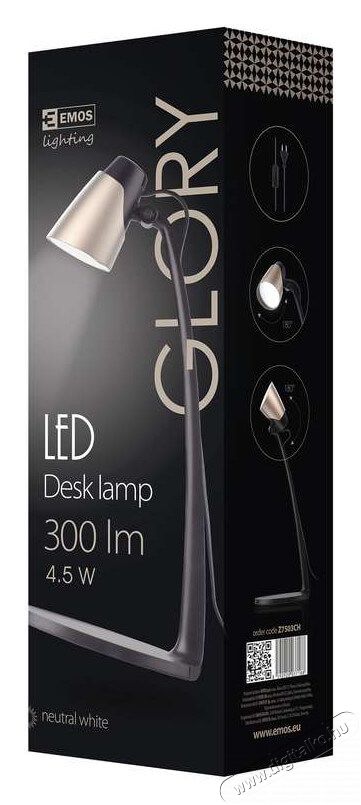 Emos Z7503CH GLORY LED asztali lámpa - pezsgő Háztartás / Otthon / Kültér - Világítás / elektromosság - Asztali lámpa - 337078