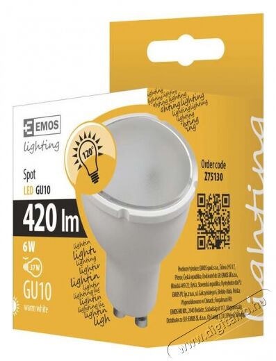 Emos Z75130 6W GU10 meleg fehér LED spot izzó Egyéb - Nem forgalmazzuk ! - 337081