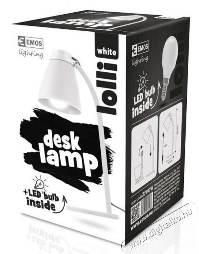 Emos Z7597W LOLLI fehér LED asztali lámpa Újdonságok - Új termékek - 337093