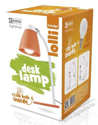 Emos Z7597W LOLLI narancs LED asztali lámpa Újdonságok - Új termékek - 337095