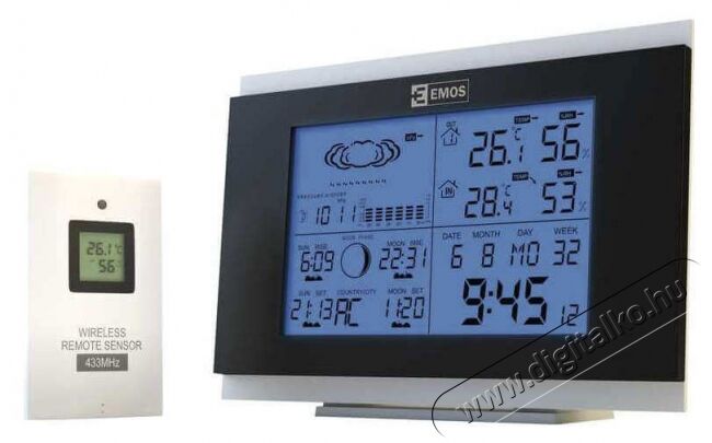 Emos E5018 Meteorológiai Állomás Háztartás / Otthon / Kültér - Lakásfelszerelés - Időjárás állomás - 337037