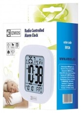 Emos E0126 rádióvezérelt digitális ébresztő óra Háztartás / Otthon / Kültér - Óra - Ébresztőóra - 337028