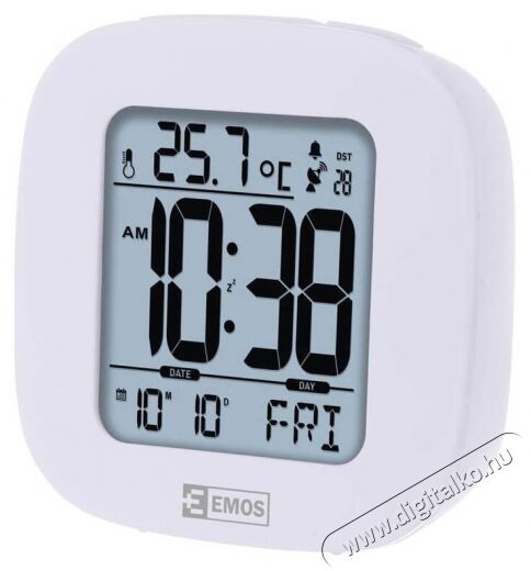 Emos E0126 rádióvezérelt digitális ébresztő óra Háztartás / Otthon / Kültér - Óra - Ébresztőóra - 337028