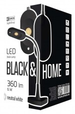 Emos Z7523B fekete LED asztali lámpa Háztartás / Otthon / Kültér - Világítás / elektromosság - Asztali lámpa - 337083