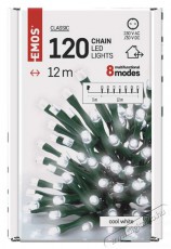 Emos D4AC08 karácsonyi LED fényfüzér - fehér Háztartás / Otthon / Kültér - Világítás / elektromosság - Hangulat teremtő világítás - 380032