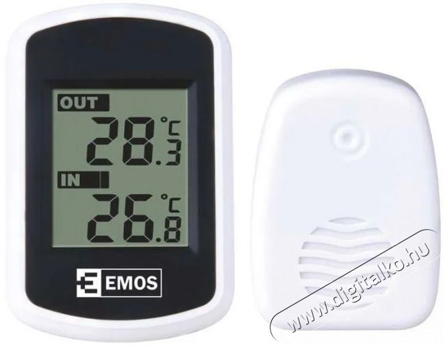 Emos E0042 vezeték nélküli digitális hőmérő Háztartás / Otthon / Kültér - Lakásfelszerelés - Hőmérő / barométer - 380037