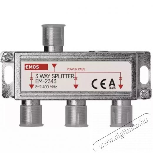 Emos EM2343 3-as F csatlakozós antenna elosztó Tv kiegészítők - Antenna - Kiegészítő - 380044