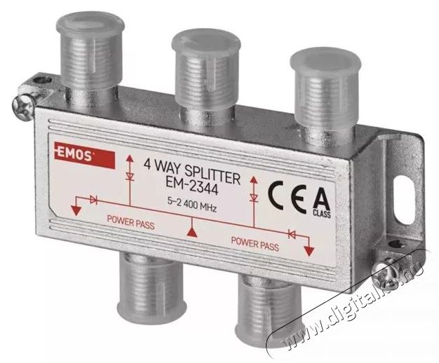 Emos EM2344 4-es F csatlakozós antenna elosztó Tv kiegészítők - Antenna - Kiegészítő - 380045