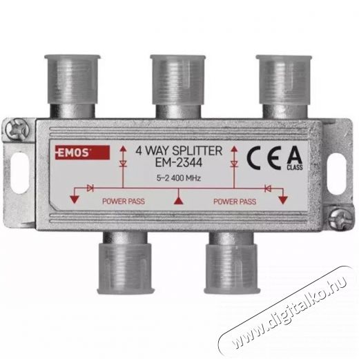 Emos EM2344 4-es F csatlakozós antenna elosztó Tv kiegészítők - Antenna - Kiegészítő - 380045