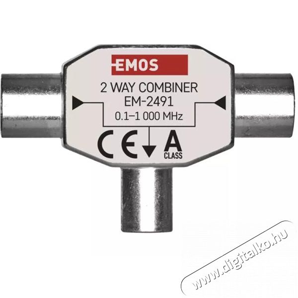 Emos J0197 EU 2491/D193 ferrites háromágú antenna közösítő Tv kiegészítők - Antenna - Kiegészítő - 380054