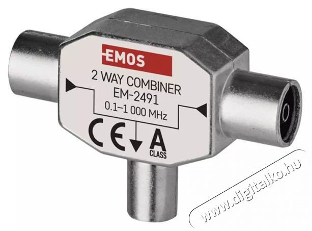 Emos J0197 EU 2491/D193 ferrites háromágú antenna közösítő Tv kiegészítők - Antenna - Kiegészítő - 380054