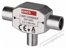 Emos J0197 EU 2491/D193 ferrites háromágú antenna közösítő Tv kiegészítők - Antenna - Kiegészítő - 380054