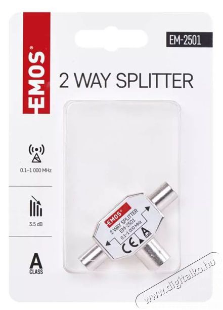 Emos J0199 EU 2501/D194 ferrites háromágú antenna elosztó Tv kiegészítők - Antenna - Kiegészítő - 380056