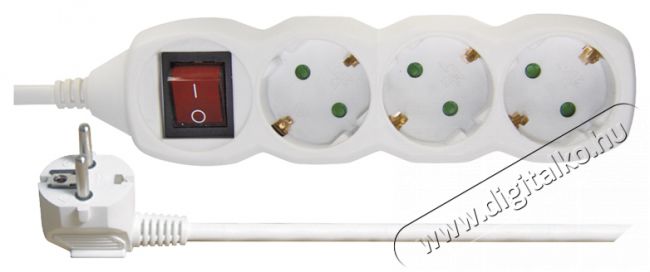 Emos P1325 Hosszabbító elosztó Háztartás / Otthon / Kültér - Világítás / elektromosság - Hálózati elosztó / hosszabbító / adapter - 382604
