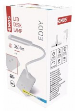 Emos Z7599W Eddy fehér asztali LED lámpa Háztartás / Otthon / Kültér - Világítás / elektromosság - Asztali lámpa - 386747