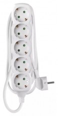 Emos P0521R 5 aljzat 1,5méter 1,5mm2 kapcsoló nélküli fehér hosszabbító Háztartás / Otthon / Kültér - Világítás / elektromosság - Hálózati elosztó / hosszabbító / adapter - 387335