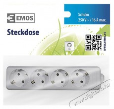 Emos P0420 4 aljzat kábel nélküli elosztó Háztartás / Otthon / Kültér - Világítás / elektromosság - Hálózati elosztó / hosszabbító / adapter - 387015