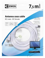 Emos SD3007 7,5m antenna koax kábel Tv kiegészítők - Kábel / csatlakozó - Koax antenna kábel - 387016