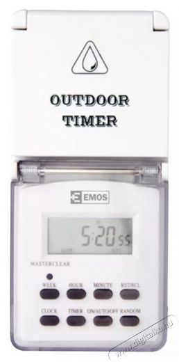 Emos P5525 TGE-5 Digitális kültéri időkapcsoló Háztartás / Otthon / Kültér - Világítás / elektromosság - Hálózati elosztó / hosszabbító / adapter - 393680