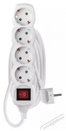 Emos P1423R 4 aljzat 3méter 1,5mm2 kapcsolós hosszabbító Háztartás / Otthon / Kültér - Világítás / elektromosság - Hálózati elosztó / hosszabbító / adapter - 398881