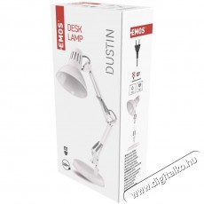 Emos Z7612W Dustin 25 W E27 IP20 fehér asztali lámpa Háztartás / Otthon / Kültér - Világítás / elektromosság - Asztali lámpa - 388619
