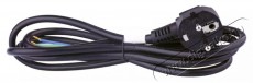 Emos S18372 Flexo 2 méter 3×0,75mm2 fekete szerelhető hálózati kábel Iroda és számítástechnika - Számítógép tartozék - Táp kábel - 387745