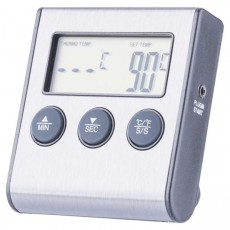 Emos E2157 időzítős digitális grillhőmérő Háztartás / Otthon / Kültér - Kültér / kerti termék / grill - Kerti grill kiegészítő - 412924