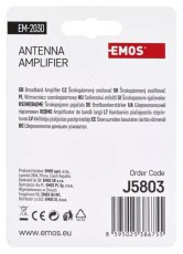 Emos J5803 30dB VHF/UHF antenna előerősítő Tv kiegészítők - Antenna - Kiegészítő - 413604