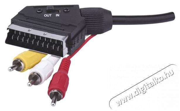 Emos SB2101 1,5m Scart - 3xRCA high speed kábel Tv kiegészítők - Kábel / csatlakozó - Scart-Scart kábel - 413392