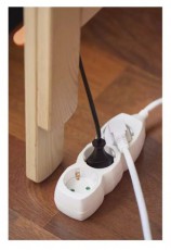 Emos P0321R 3 aljzat 1,5méter 1,5mm2 fehér hosszabbító Háztartás / Otthon / Kültér - Világítás / elektromosság - Hálózati elosztó / hosszabbító / adapter - 427472