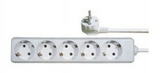 Emos P0521 5 aljzat 1,5méter 1mm2 kapcsoló nélküli fehér elosztó Háztartás / Otthon / Kültér - Világítás / elektromosság - Hálózati elosztó / hosszabbító / adapter - 429642