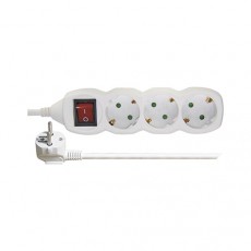 Emos P1322 3 aljzat 2méter 1mm2 kapcsolós fehér elosztó Háztartás / Otthon / Kültér - Világítás / elektromosság - Hálózati elosztó / hosszabbító / adapter - 429643