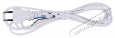 Emos S12252 Flexo 2 méter 2×0,5mm2 fehér szerelhető hálózati kábel Iroda és számítástechnika - Számítógép tartozék - Hálózati kábel - 432896