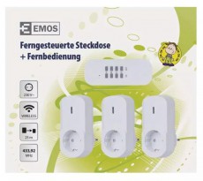 Emos P0069 3db-os távirányítható hálózati aljzat Iroda és számítástechnika - Egyéb számítástechnikai termék - 442471