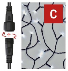 Emos D1AC03 10m 100LED IP44 hideg CNT - fényfüzér Háztartás / Otthon / Kültér - Világítás / elektromosság - Led szalag / fényfüzér - 456104