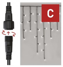 Emos D1CC01 jégcsap 100LED IP44 hideg CNT - fényfüzér Háztartás / Otthon / Kültér - Világítás / elektromosság - Led szalag / fényfüzér - 456120
